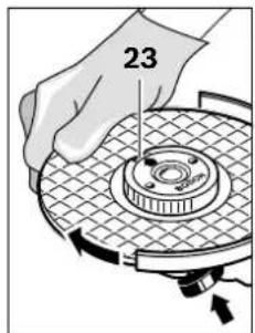 BOSCH GWS 24180 LVI - Mur untuk poros kerja yang dibuka dan dikunci dengan tangan SDS-c/ - 4
