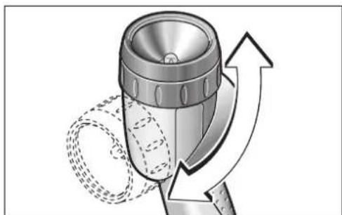 BOSCH GLI 12 V - Changing the Position of the Reflector - 1