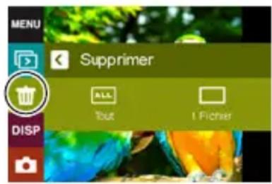 CASIO Exilim EXTR100 - Pour supprimer un seul fichier - 1