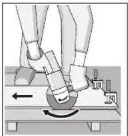 BOSCH GWS 22180 JH Professional - ▶ Always use the protective guard for cutting (13) when cutting bonded abrasives. - 1