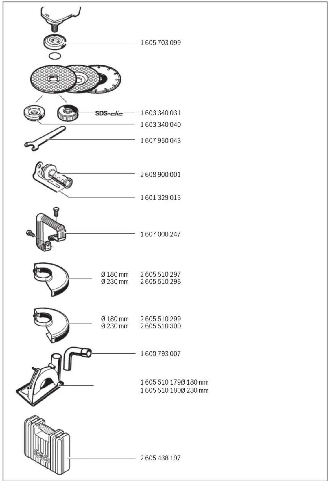 BOSCH GWS 22180 JH Professional - ابزارهای ساب مجاز - 1