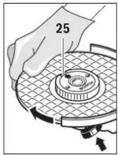 BOSCH GWS 850 C Professional - Quick-clamping Nut SDS-e/ie - 1