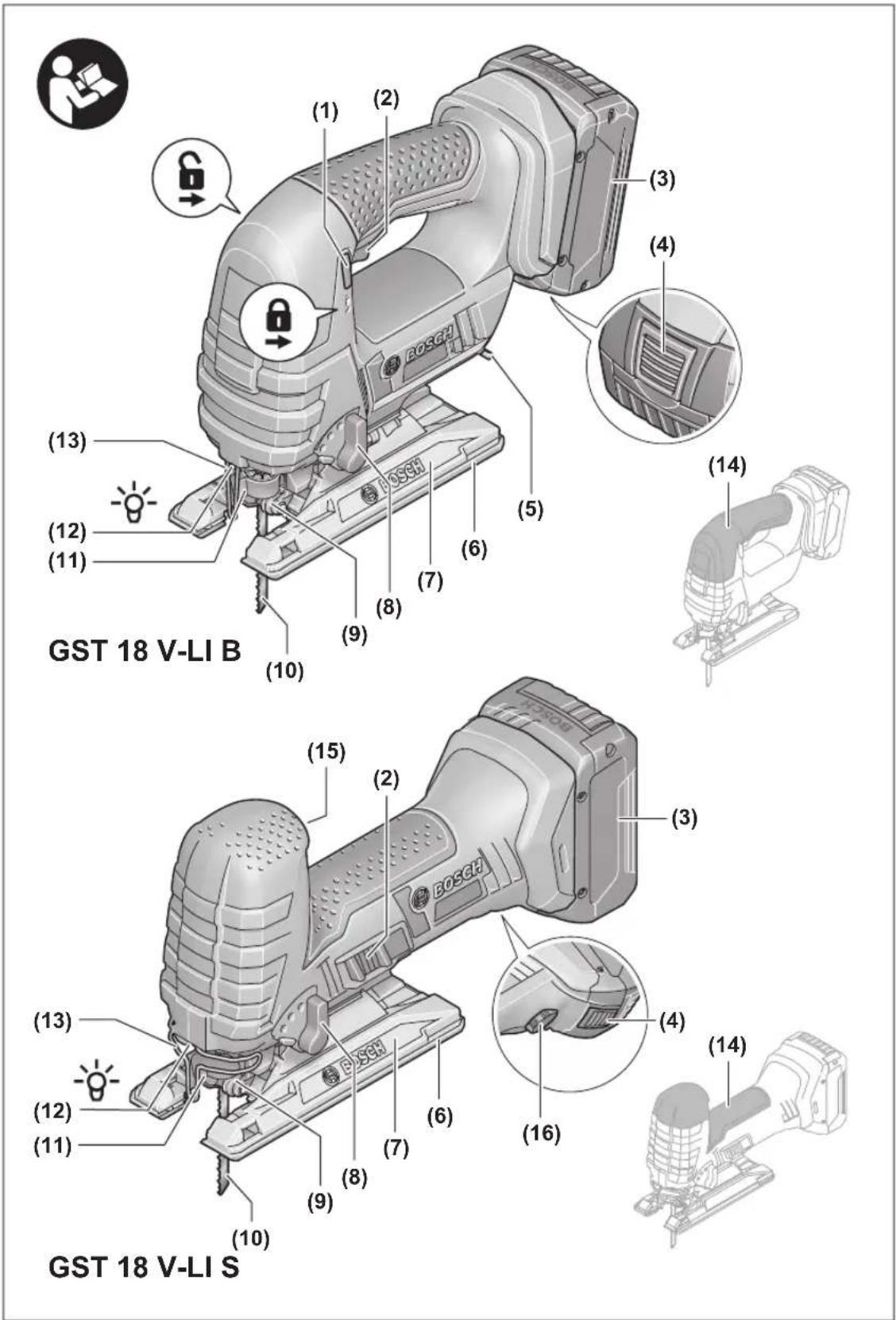 BOSCH GST 18VLI Professional - 2