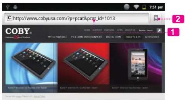 COBY Kyros MID81274G - Navegando la web - 2