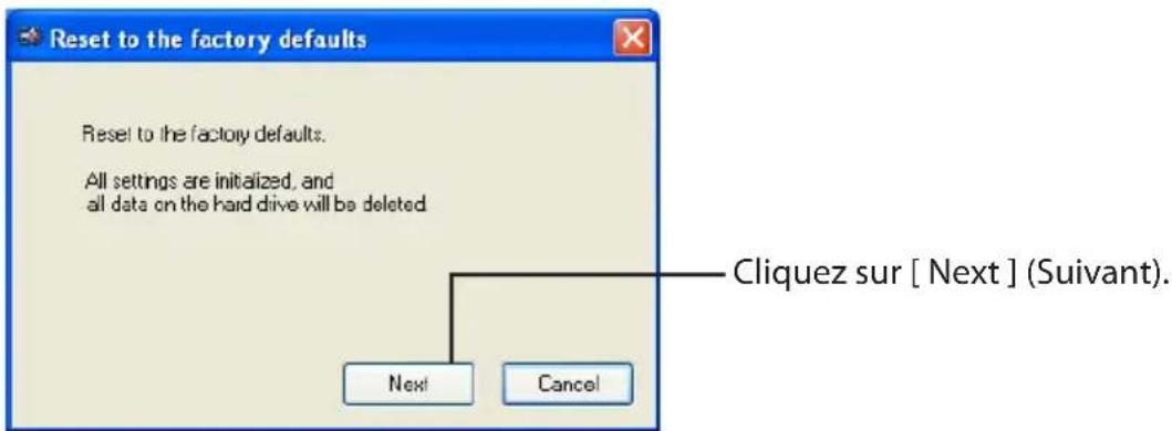 BUFFALO MiniStation Plus - Réinitialiser les valeurs d'usine par défaut - 3