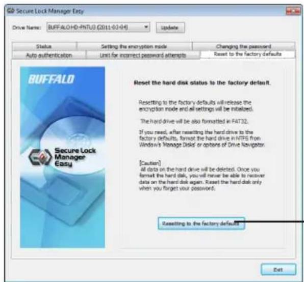 BUFFALO MiniStation Plus - Repor definições de fabrica - 2