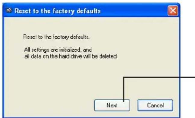 BUFFALO MiniStation Plus - Fabrika varsayilanlarina sifirlama - 3