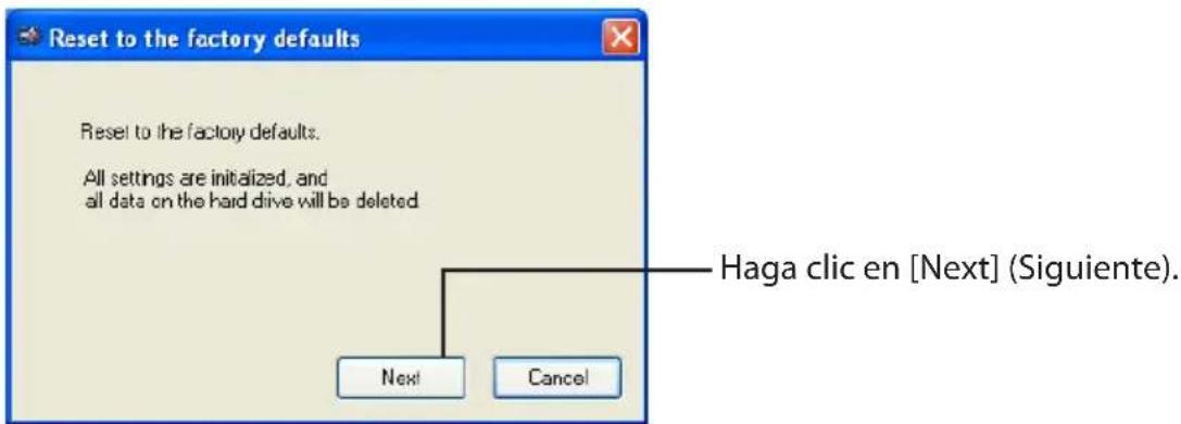 BUFFALO MiniStation Plus - Restablecer a los values predeterminados de fabrica - 3