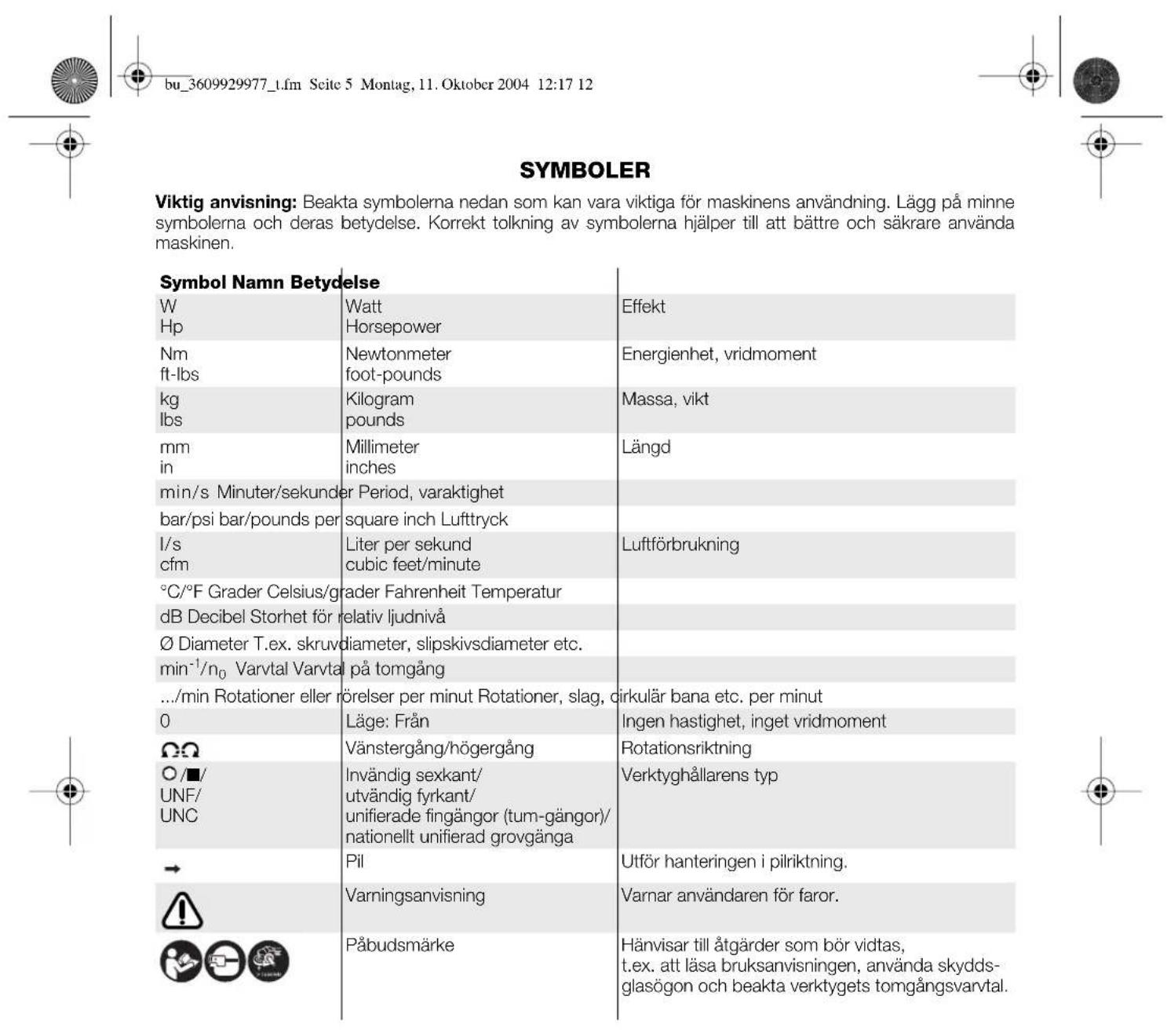BOSCH 0 607 352 112 - Varning for bakslag - 2