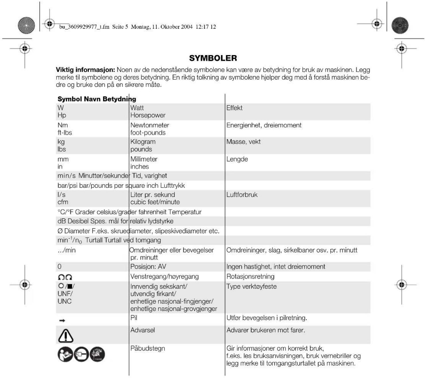 BOSCH 0 607 352 112 - Tilbakeslag og tilsvarende advarsler - 3