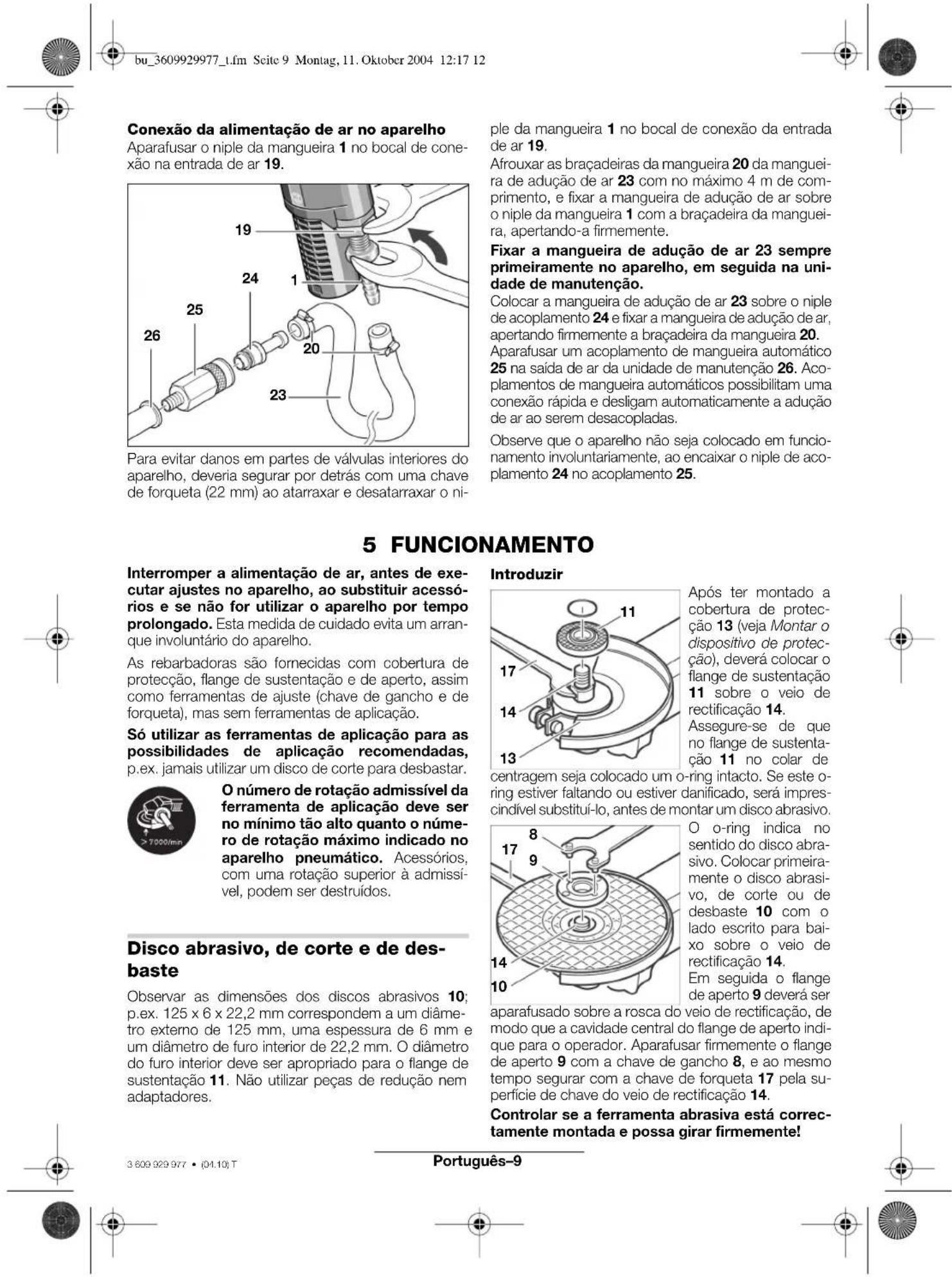 BOSCH 0 607 352 112 - É necessária a'utilisation de uma equipe de controle de ar comprido. - 2
