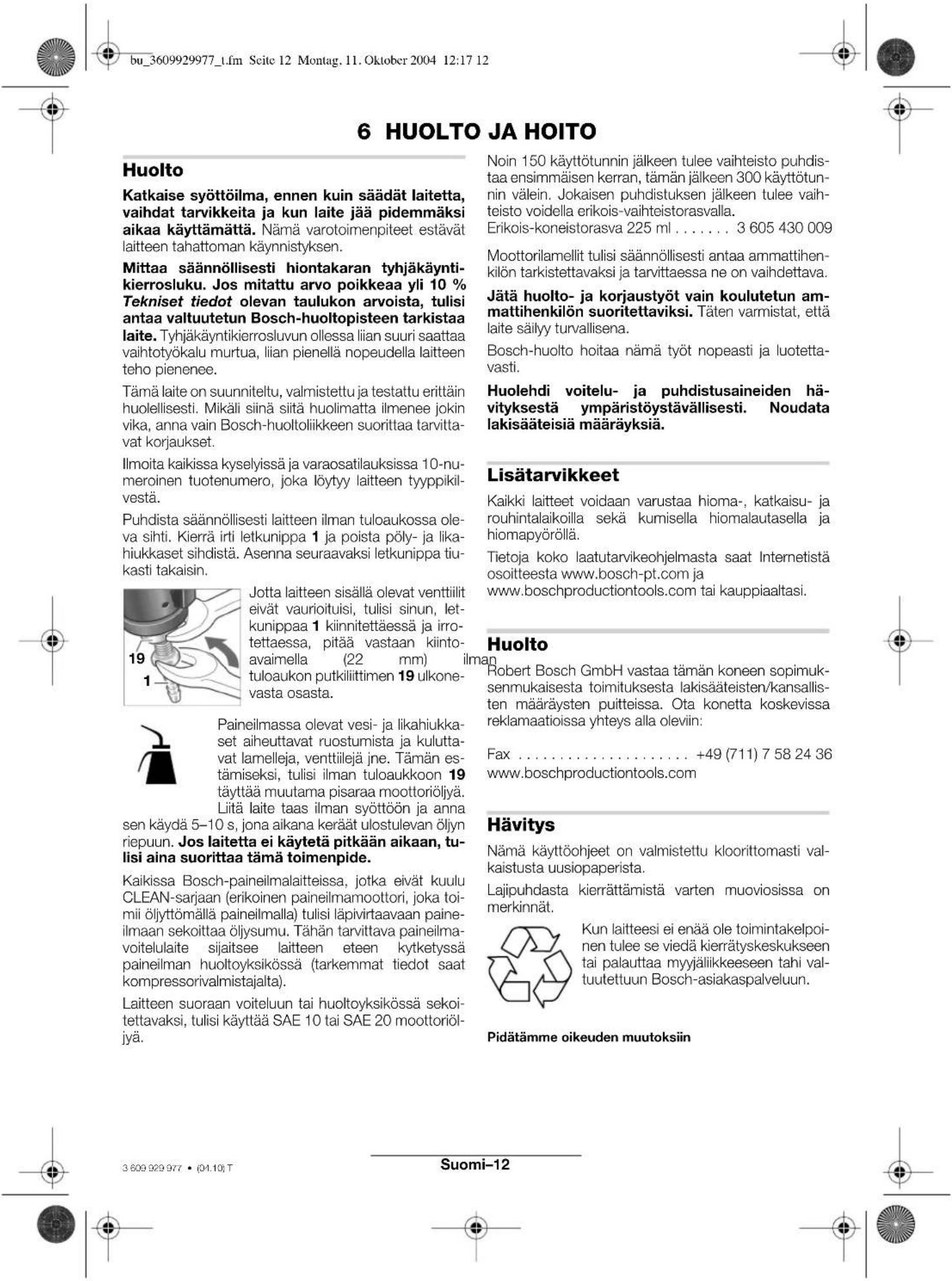 BOSCH 0 607 352 112 - Malli 0607 352 113/... 114/... 118/... 120 Kuolleen miehen kytkin - 3