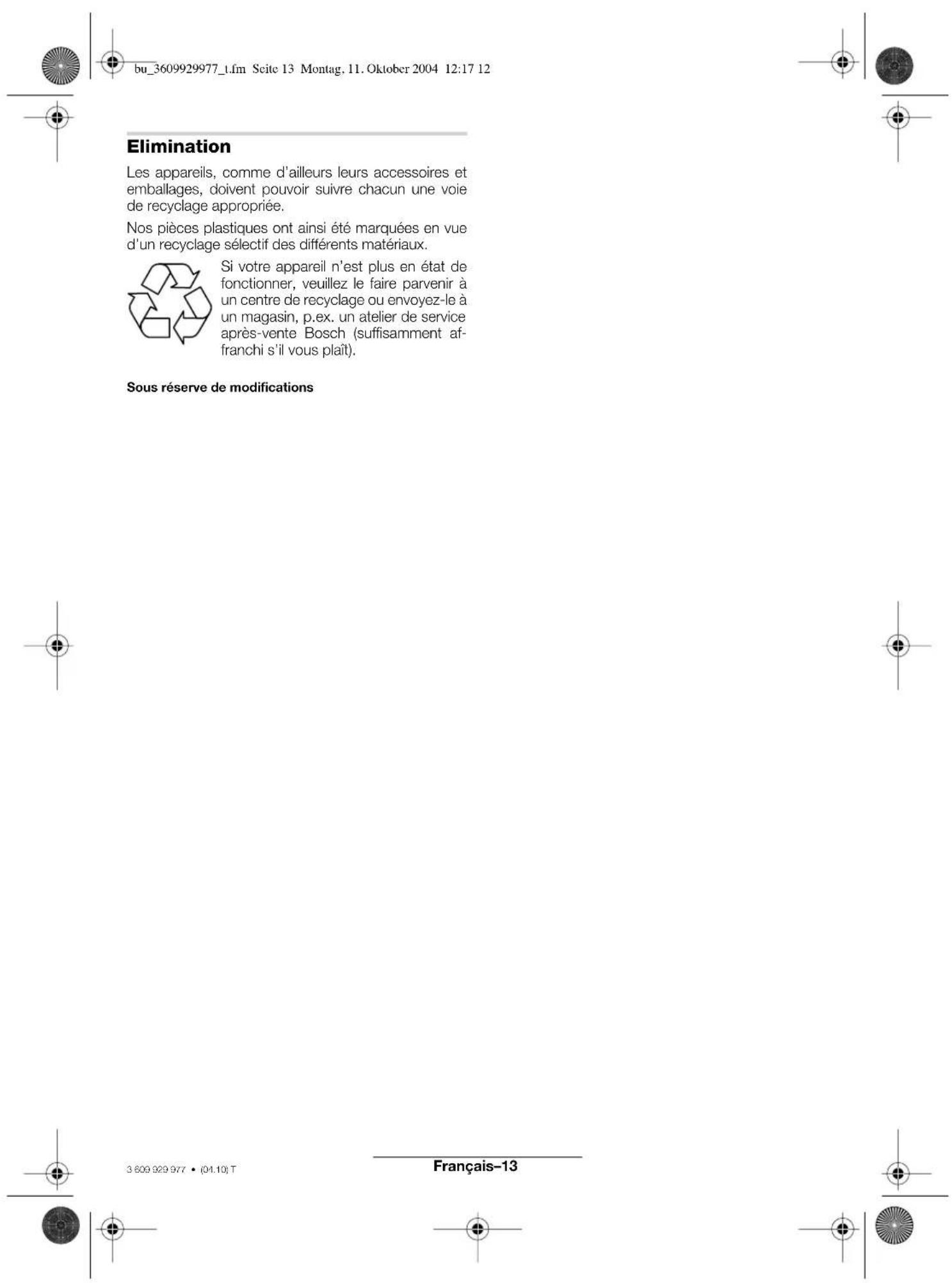 BOSCH 0 607 352 112 - Accessoires - 1