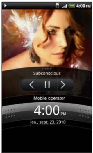 HTC Desire S - Lire la musique depuis l'écran de verrouillage - 1