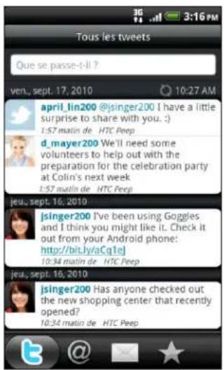 HTC Desire S - Tweeter avec votre téléphone en utilisant Peep - 2