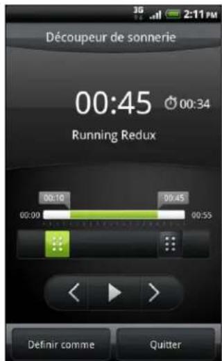 Découpeur de sonnerie 00:45 00:34 Running Redux 00:10 00:45 00:00 00:55 Definir comme Quitter