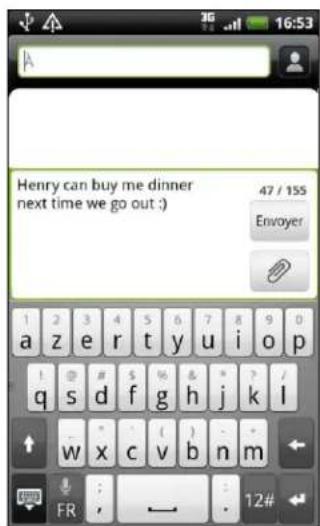 Henry can buy me dinner next time we go out :) 47 / 155 Envoyer 1 2 3 4 5 6 7 8 9 0 a z e r t y u i o p ! # # $ % & ? / q s d f g h j k l w x c v b n m FR ; ← : 12#