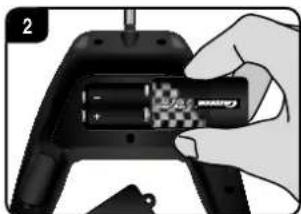 CARRERA Agent Black Watergun - Plaatsen van de 9 V blokbatterij - 2