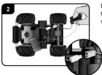 CARRERA Power Rider - Colocacion de la bateria recargable - 2