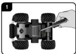 CARRERA Power Rider - Insertion de la batterie - 1