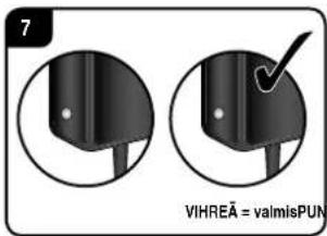 7 VIHREÄ = valmisPUN