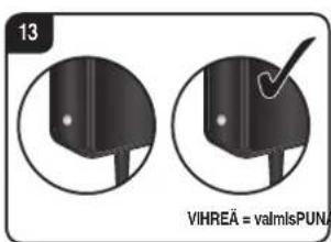 13 VIHREÄ = valmlsPUNA