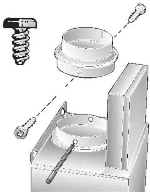 BOSCH DKE785C - Collegamento del tubo di scarico ∅ 120 mm: - 1