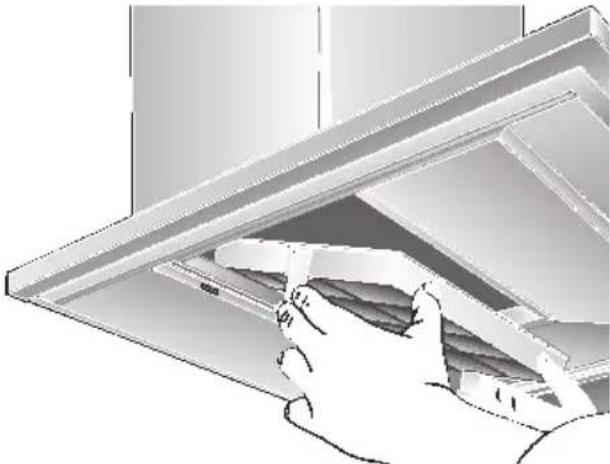 BOSCH DKE785C - Mise en place du filtre: - 1