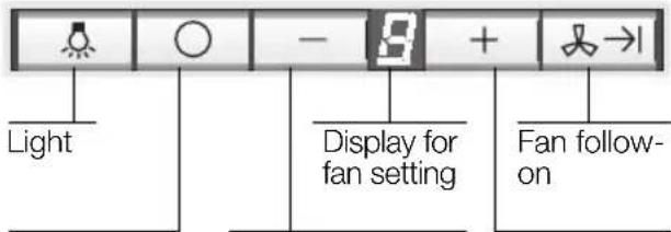Light Display for fan setting Fan follow-on