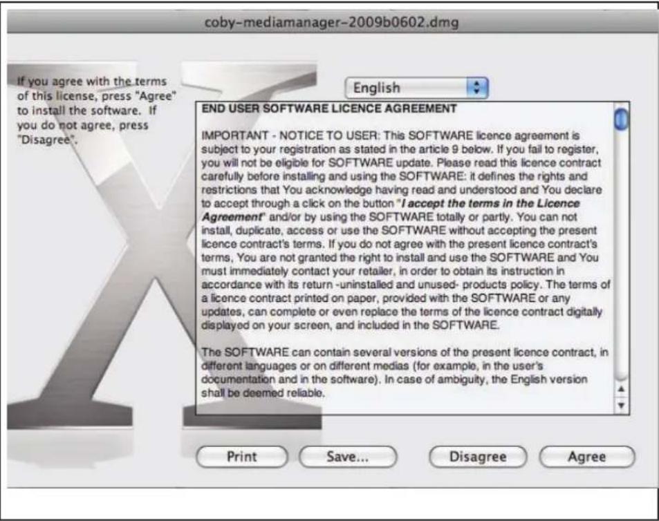COBY MP768 - Macintosh OS X - 1