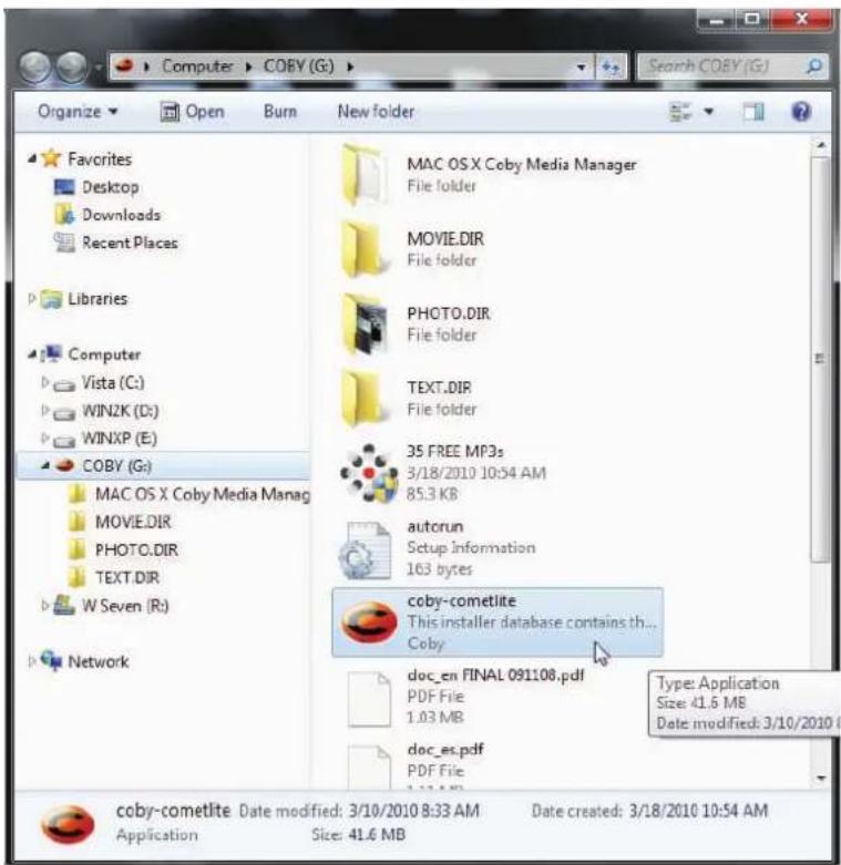 COBY MP768 - Microsoft Windows - 2