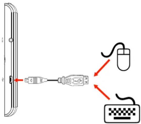 COBY Kyros MID7035 - Usar el adaptador USB grande - 1
