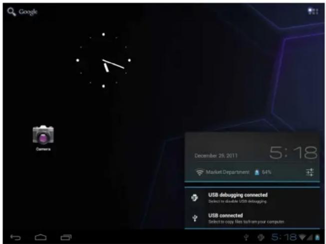 COBY Kyros MID7035 - Las notificaciones - 1