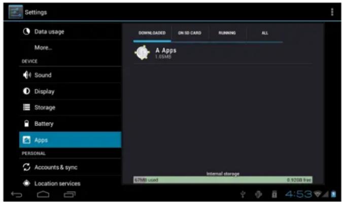 COBY Kyros MID7035 - Managing Applications - 6
