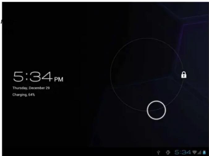 COBY Kyros MID7035 - Unlocking the Screen - 1