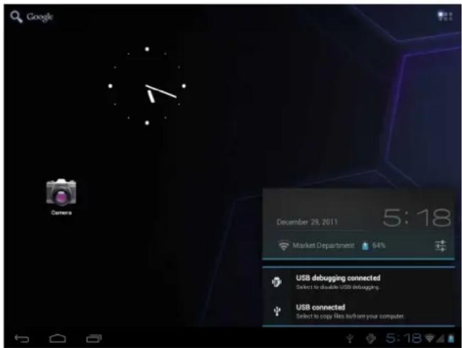 COBY Kyros MID7035 - A propos des notifications - 1