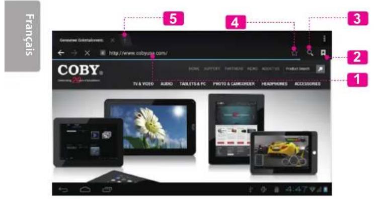 COBY Kyros MID7042 - Naviguer sur le Web - 1