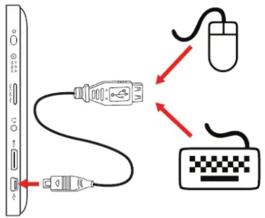 COBY Kyros MID7042 - Utilisation de l'adaptateur USB grande taille - 1