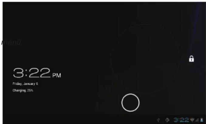 COBY Kyros MID7042 - Cómo desbloquear la pantalla - 1