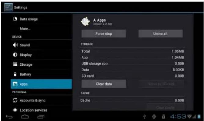 COBY Kyros MID8042 - Managing Applications - 7