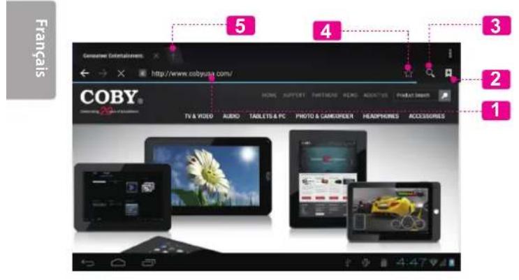 COBY Kyros MID9042 - Naviguer sur le Web - 1