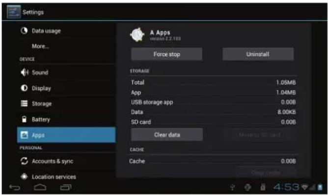 COBY Kyros MID9042 - Gestion des Applications - 7