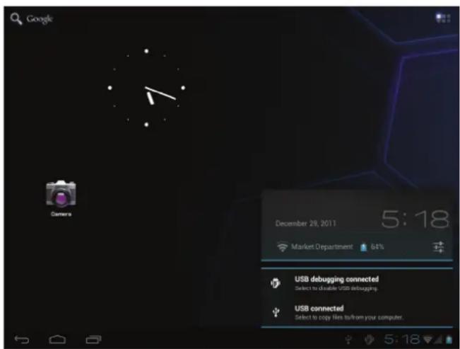 COBY Kyros MID9042 - A propos des notifications - 1