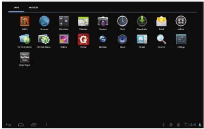 COBY Kyros MID9042 - A propos des applications - 1