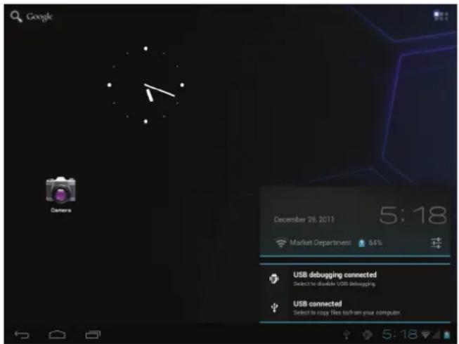 COBY Kyros MID9742 - Las notificaciones - 1