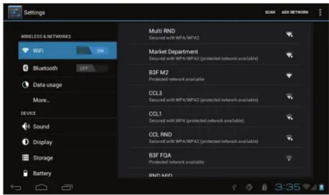 COBY Kyros MID9742 - Connect to a Wi-Fi network - 1