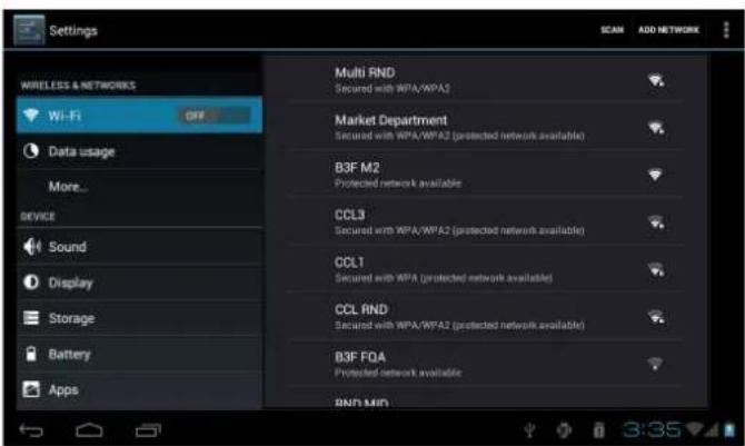 COBY Kyros MID1042 - Connect to a Wi-Fi network - 1