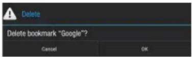 COBY Kyros MID1042 - To delete a bookmarked webpage. - 3