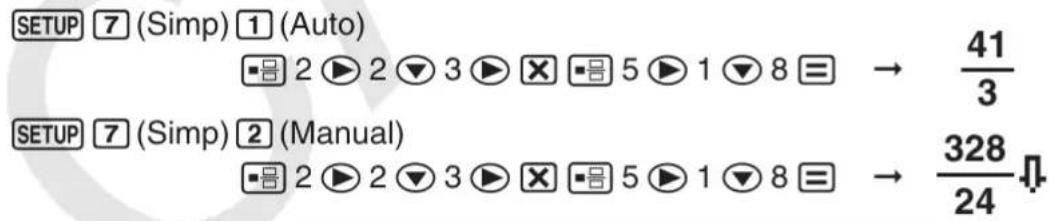 CASIO FX55PLUS - Configuration du paramétrage de la calculatrice - 3