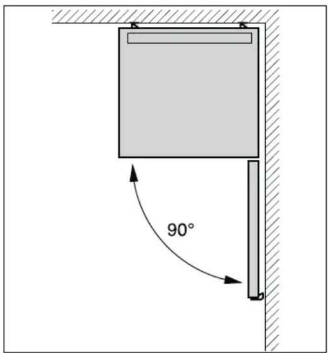 BOSCH KSV36AI40 - Distance from wall - 1